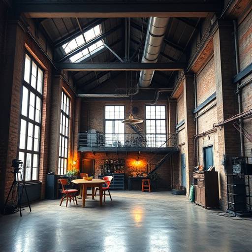 Un loft industriel moderne à Paris, idéal pour les tournages contemporains et urbains.